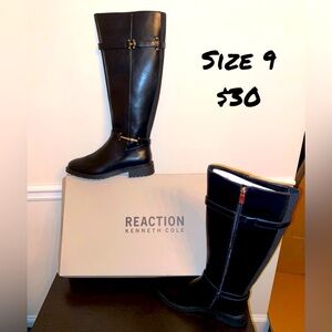 Kenneth Cole Reaction Black Tall Boots